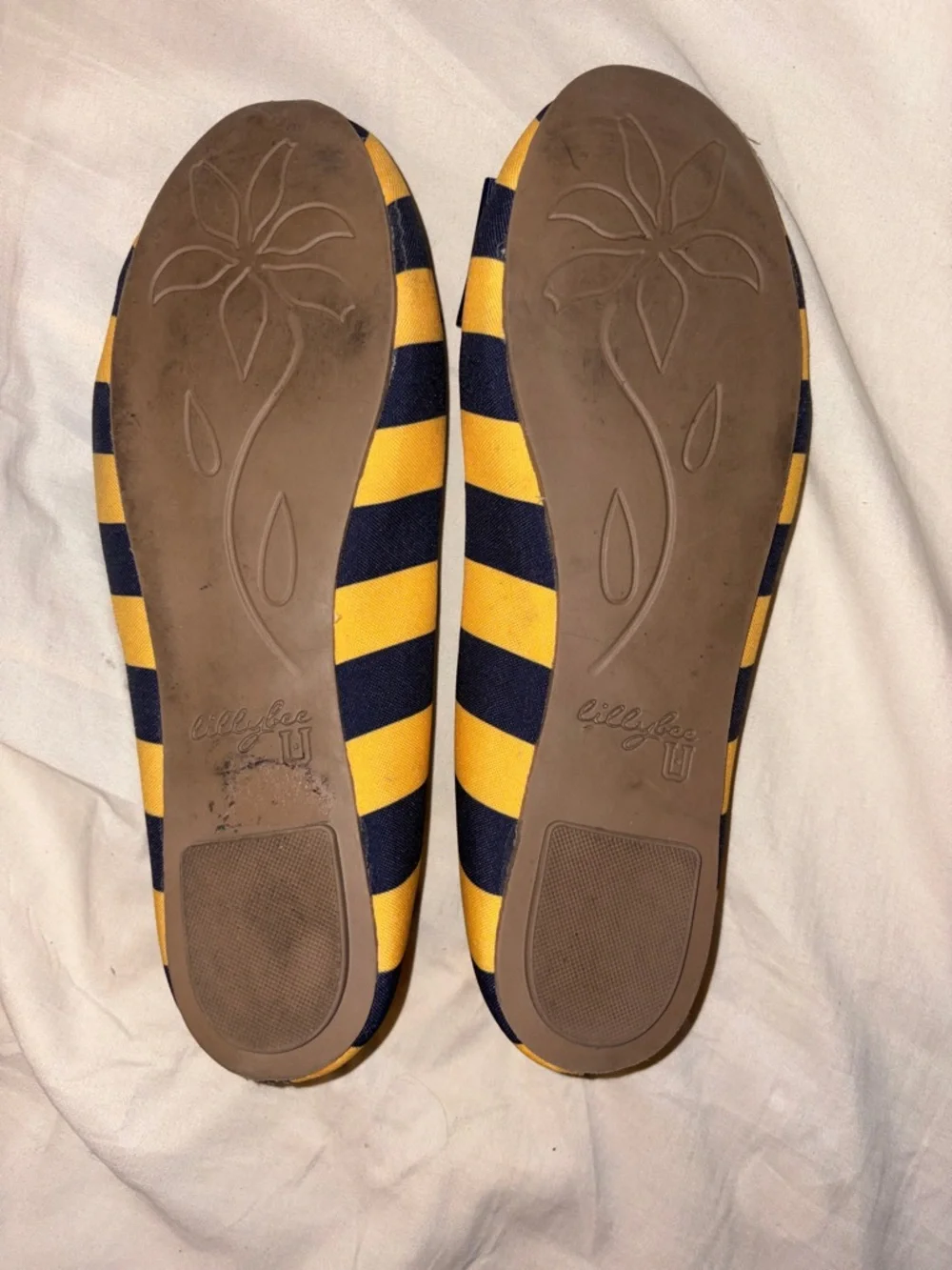 LillyBee U West Virginia University Mountaineers‎ Ballerina Flats Size 7